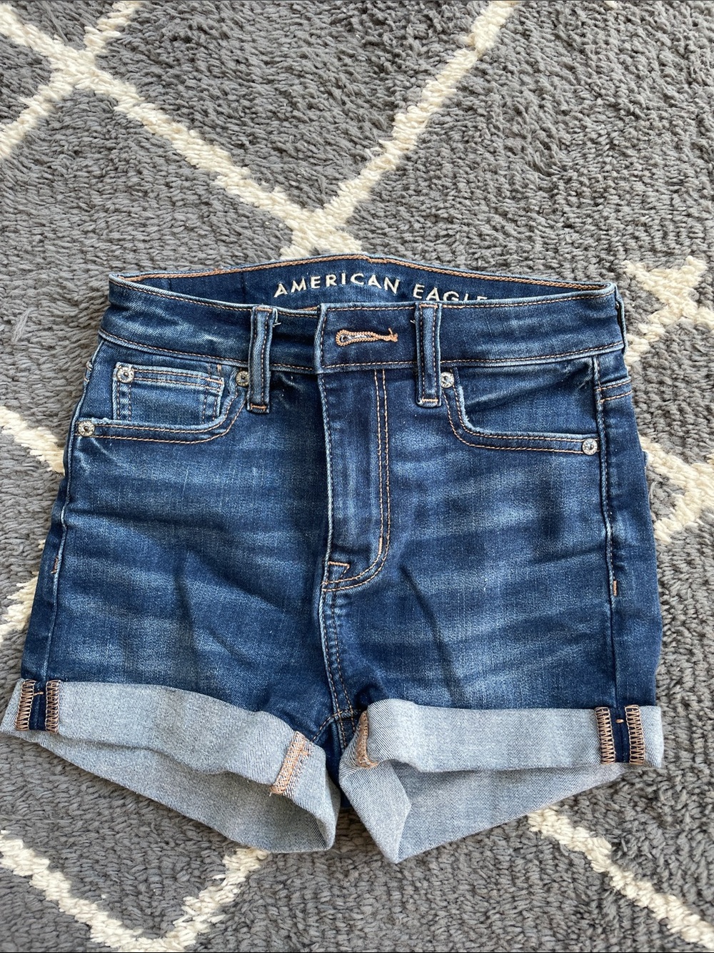 American Eagle Outfitters Cuffed Denim Shorts